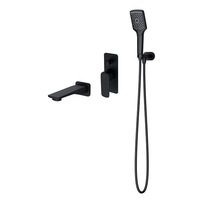 Cersanit S952-044 - Badset met inbouwkraan LARGA zwart