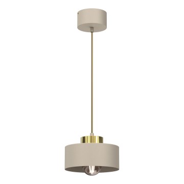 Chandeiler aan een touw MARTI 1xE27/15W/230V beige/goud