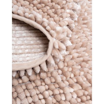 CHENILLE antislip badmat 50x80 cm beige