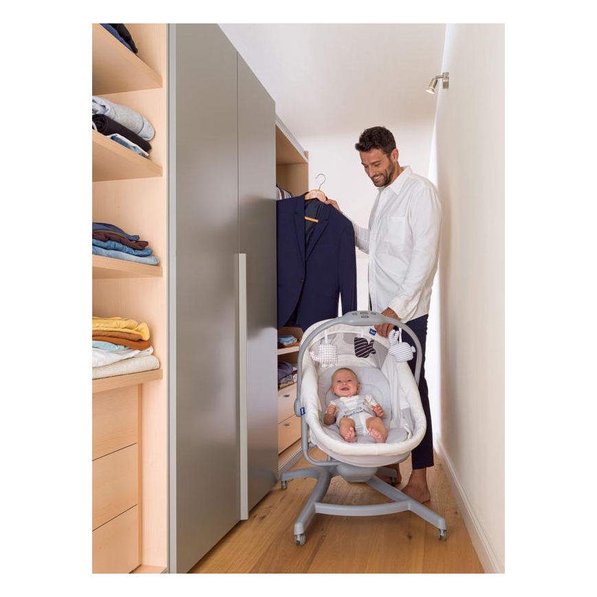 Chicco - Babybed 4-in-1 BABY HUG grijs/wit
