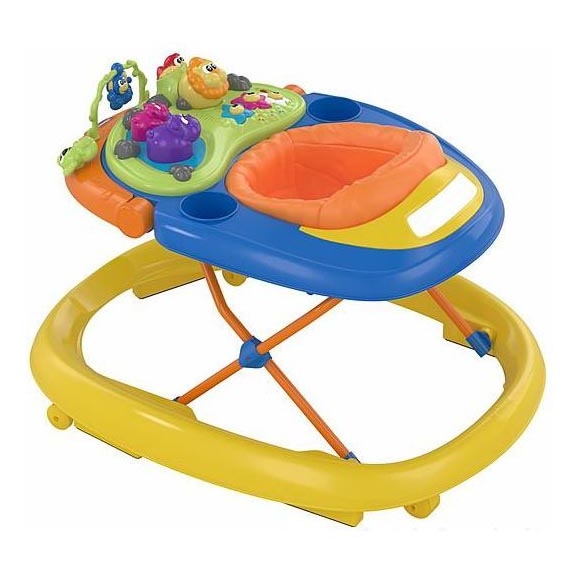 Chicco - Baby wandelaar WALKY TALKY 2xAA geel/blauw