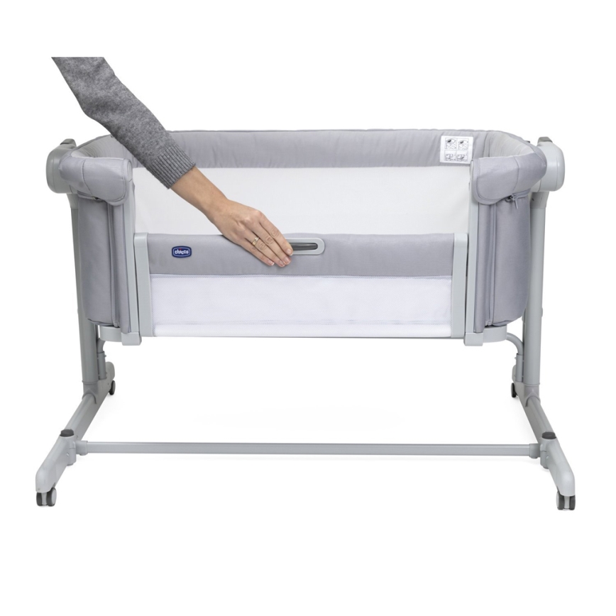 Chicco - Baby wieg 2in1 2v1 NEXT2ME MAGIC EVO lichtgrijs