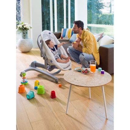 Chicco - Baby wieg 4in1 BABY HUG grijs/wit