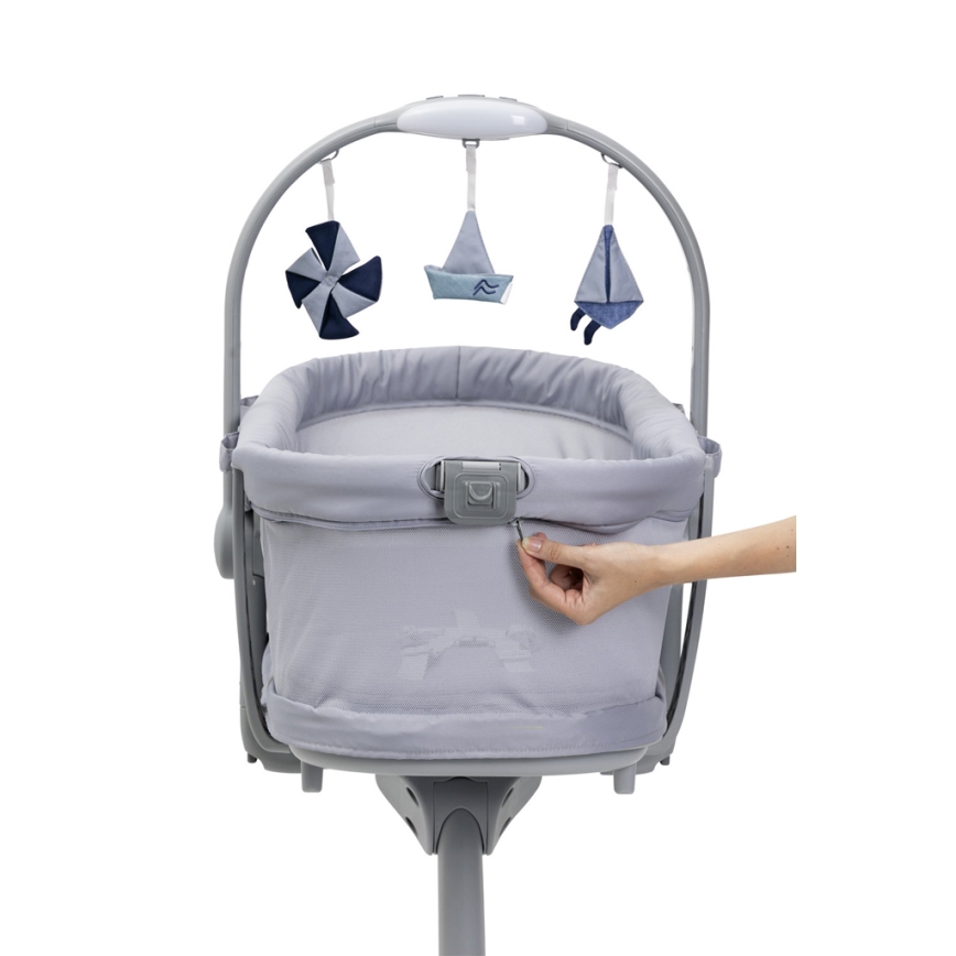 Chicco - Baby wieg 5in1 BABY HUG PRO grijs