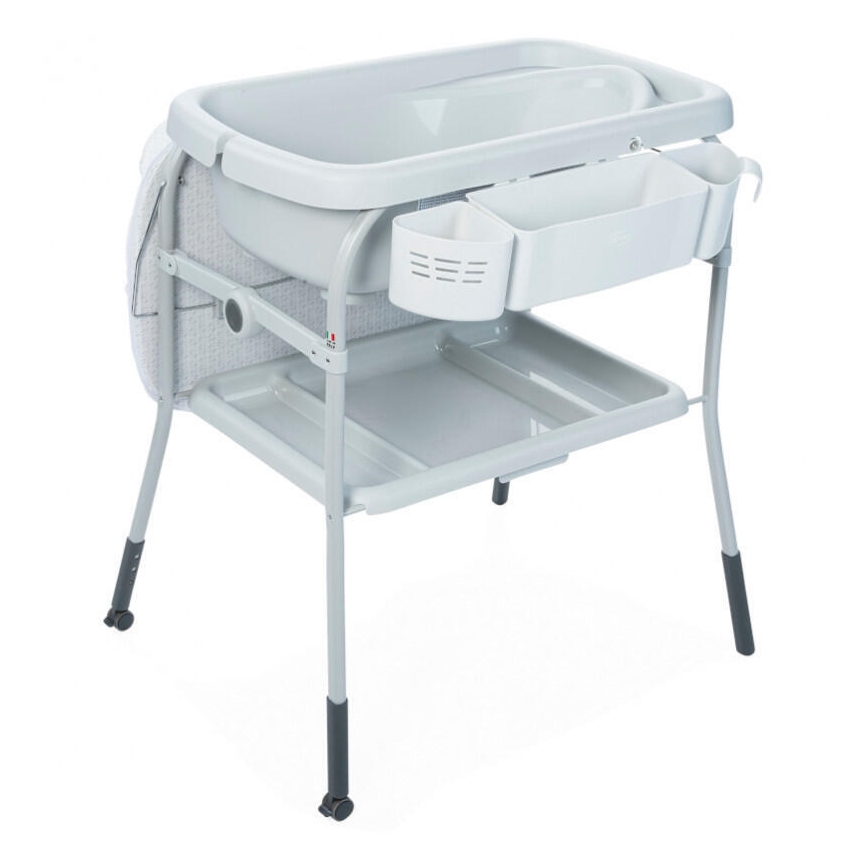 Chicco - Commode met bad CUDDLE&BUBBLE grijs