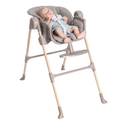 Chicco - Kinder eetstoel Polly Essential - grijs/bruin
