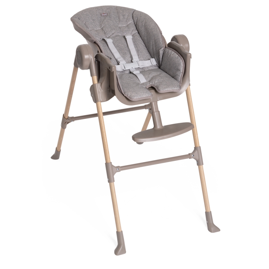 Chicco - Kinder eetstoel Polly Essential - grijs/bruin