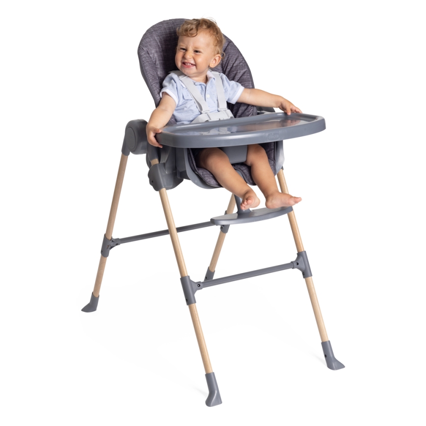 Chicco - Kinder eetstoel Polly Essential - grijs