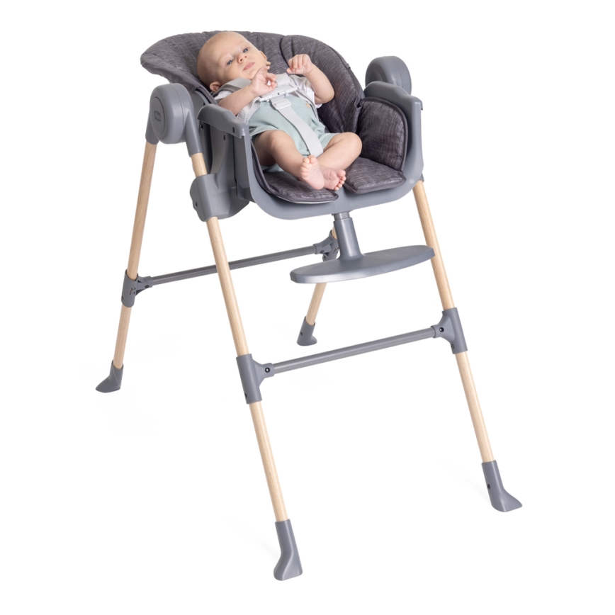 Chicco - Kinder eetstoel Polly Essential - grijs