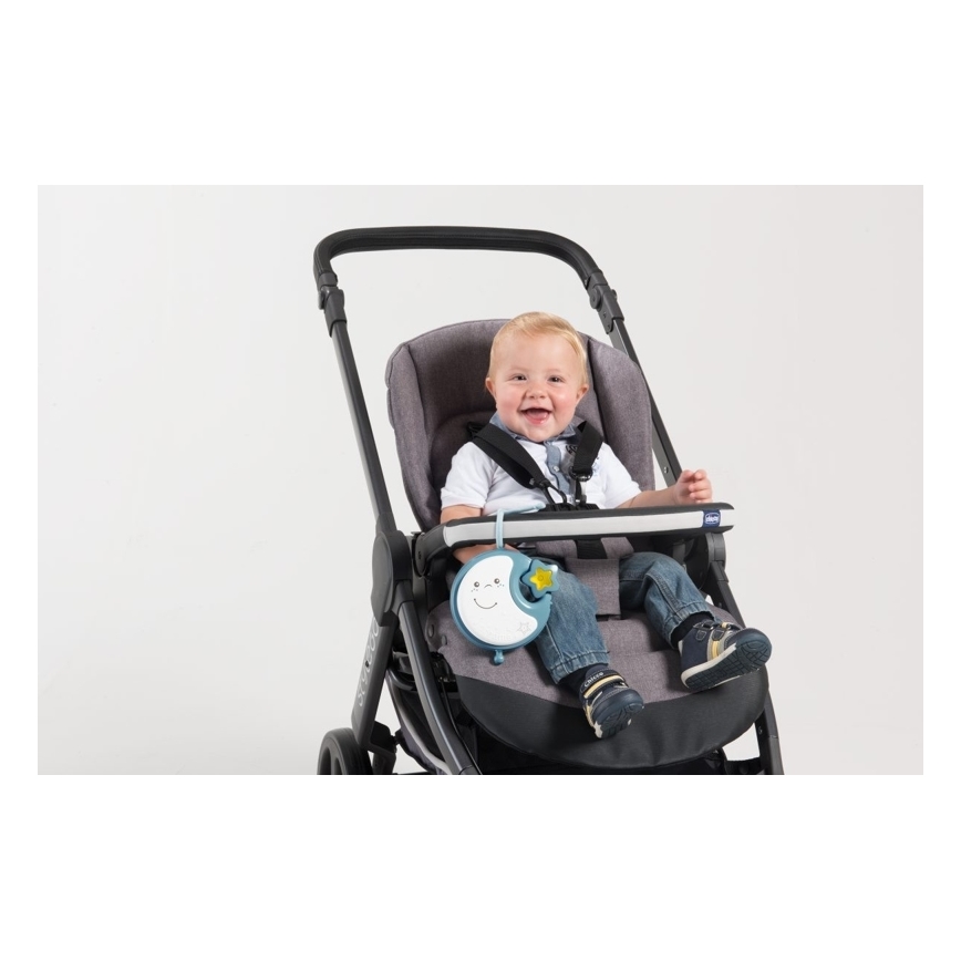 Chicco - Kinderbedje Hanger met Geluid 3in1 NEXT2DREAMS 3xAA blauw