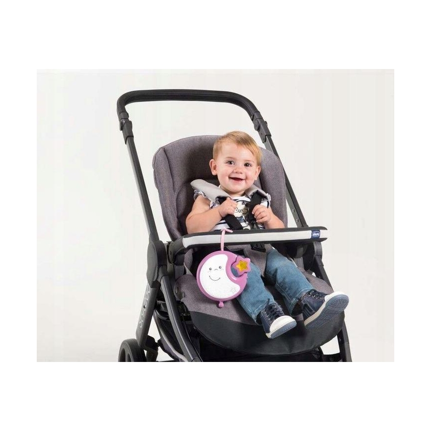 Chicco - Kinderbedje Hanger met Geluid 3in1 NEXT2DREAMS 3xAA roze