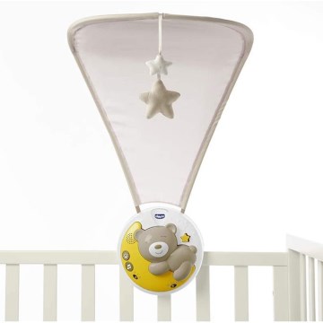 Chicco - Kinderbedprojector met melodie 3in1 NEXT2MOON grijs