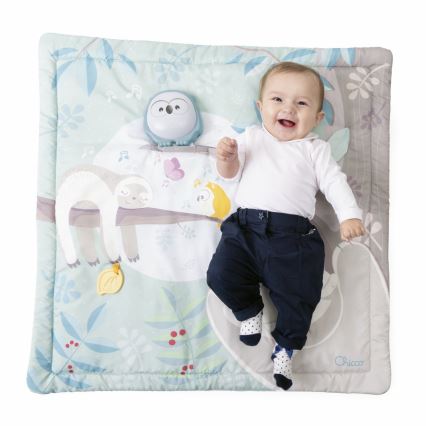 Chicco - Kinderdeken om mee te spelen 2in1 3xAAA uil