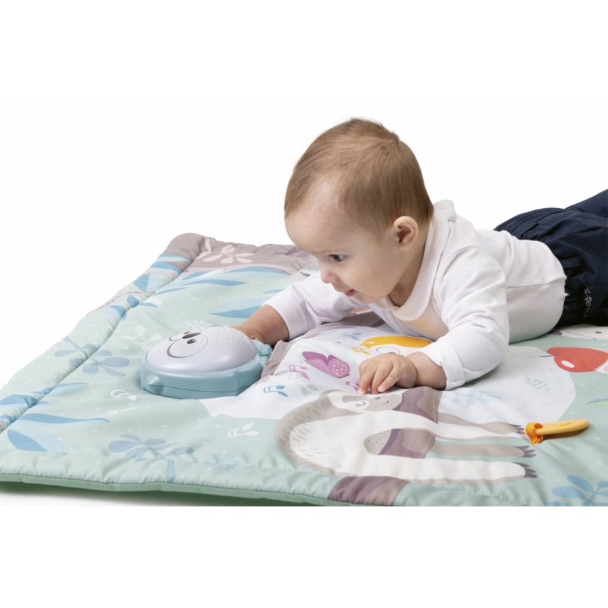 Chicco - Kinderdeken om mee te spelen 2in1 3xAAA uil