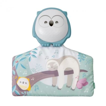 Chicco - Kinderdeken om mee te spelen 2in1 3xAAA uil