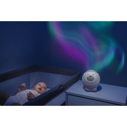 Chicco - Kinderprojector 2in1 POLAR BEAR 3xAA beige