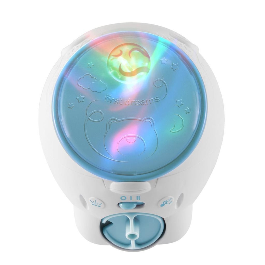 Chicco - Kinderprojector 2in1 POLAR BEAR 3xAA blauw