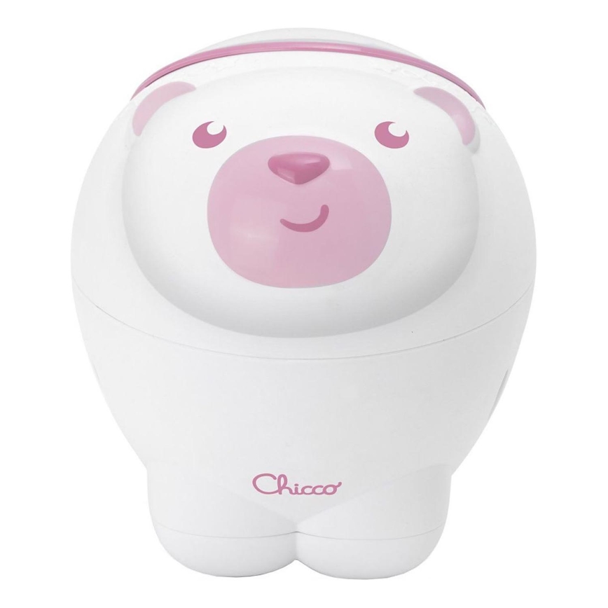Chicco - Kinderprojector 2in1 POLAR BEAR 3xAA roze