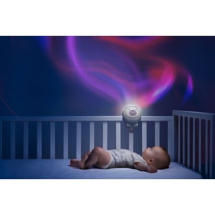 Chicco - Kinderprojector 2in1 POLAR BEAR 3xAA roze