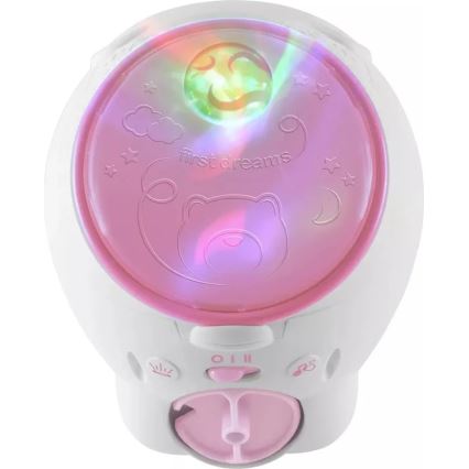 Chicco - Kinderprojector 2in1 POLAR BEAR 3xAA roze