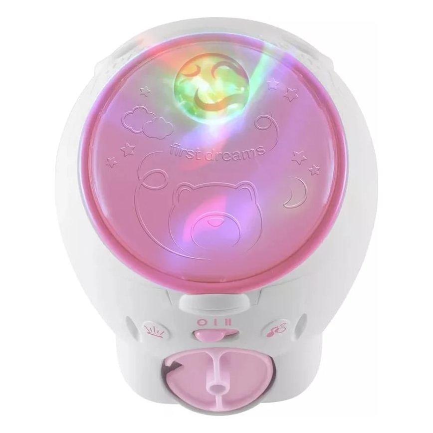Chicco - Kinderprojector 2in1 POLAR BEAR 3xAA roze