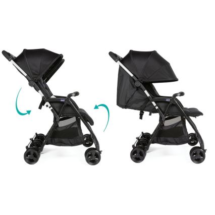 Chicco - Kinderwagen voor tweelingen OHLALA TWIN Black Nacht zwart