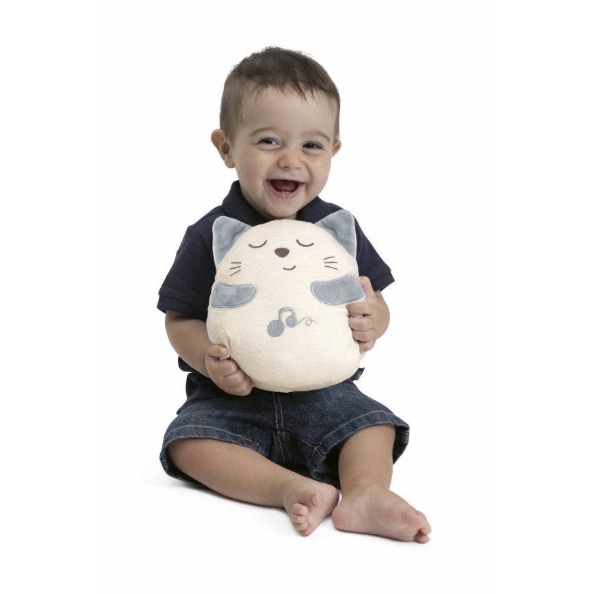 Chicco - Pluche interactief speelgoed kat 3xAAA