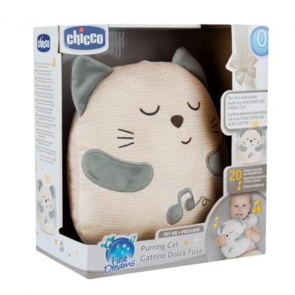 Chicco - Pluche interactief speelgoed kat 3xAAA