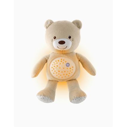 Chicco - Projector met melodie BABY BEAR 3xAAA beige