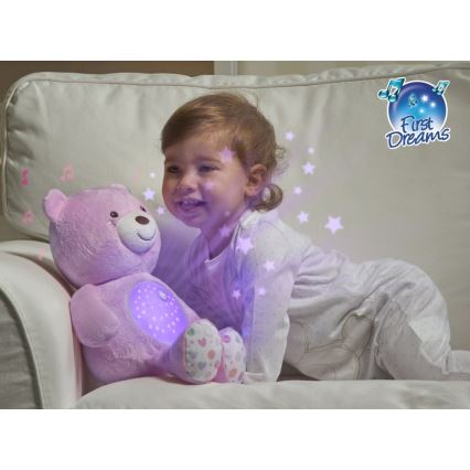 Chicco - Projector met melodie BABY BEAR 3xAAA roze