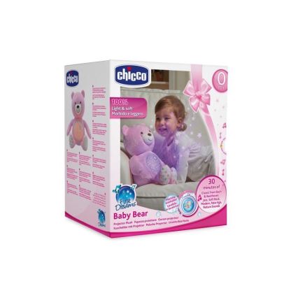 Chicco - Projector met melodie BABY BEAR 3xAAA roze