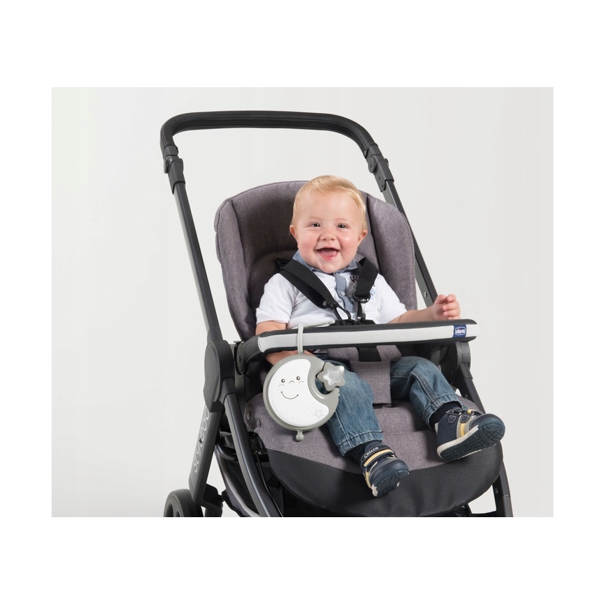 Chicco - Wieg mobiel met melodie 3in1 NEXT2DREAMS 3xAA grijs