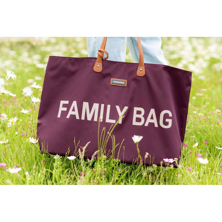Childhome - Reistas FAMILY BAG wijnrood