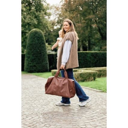 Childhome - Luiertas MOMMY BAG LEATHER bruin