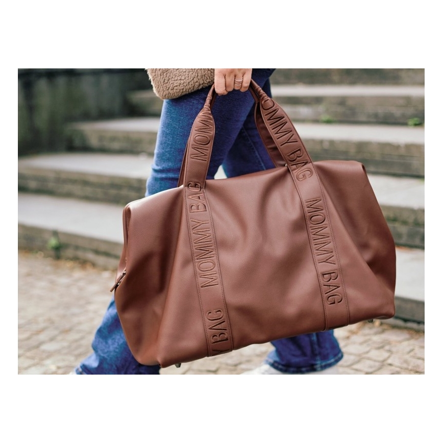 Childhome - Luiertas MOMMY BAG LEATHER bruin