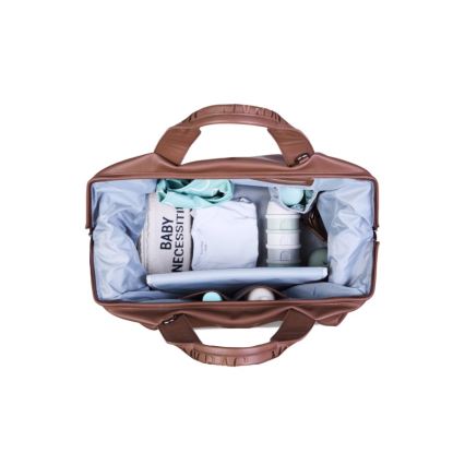 Childhome - Luiertas MOMMY BAG LEATHER bruin