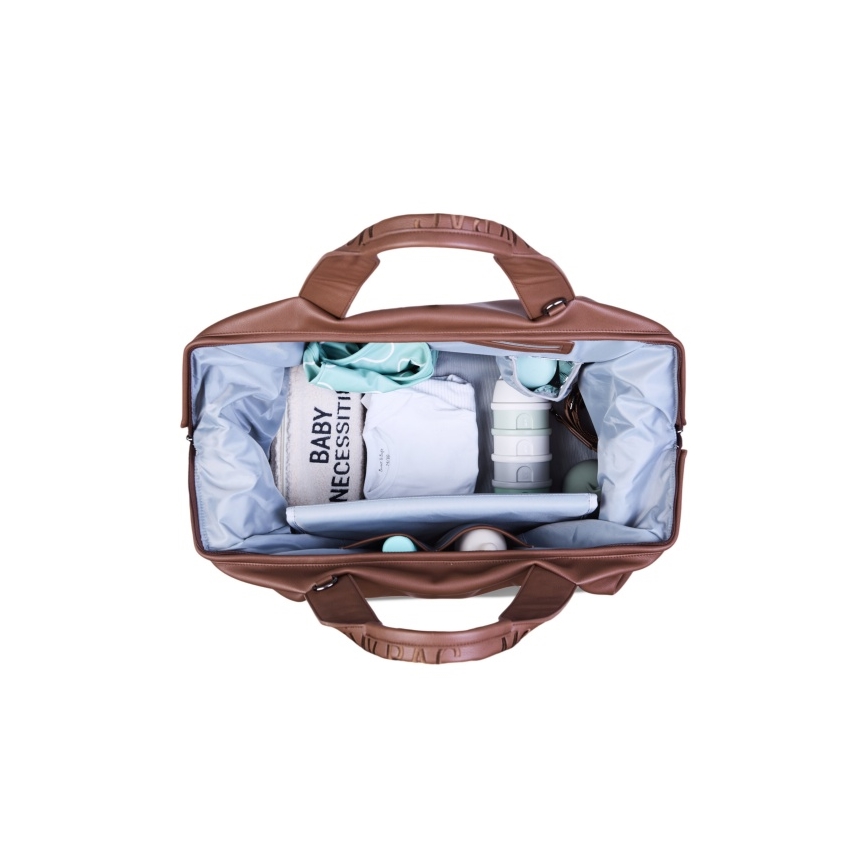 Childhome - Luiertas MOMMY BAG LEATHER bruin