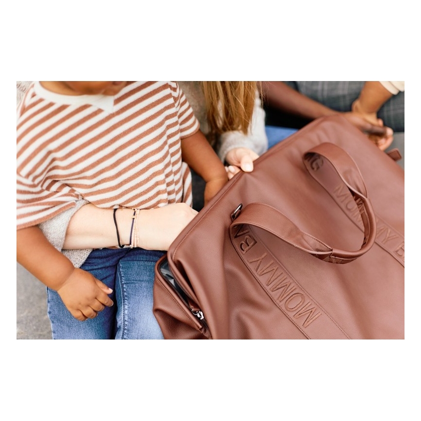 Childhome - Luiertas MOMMY BAG LEATHER bruin