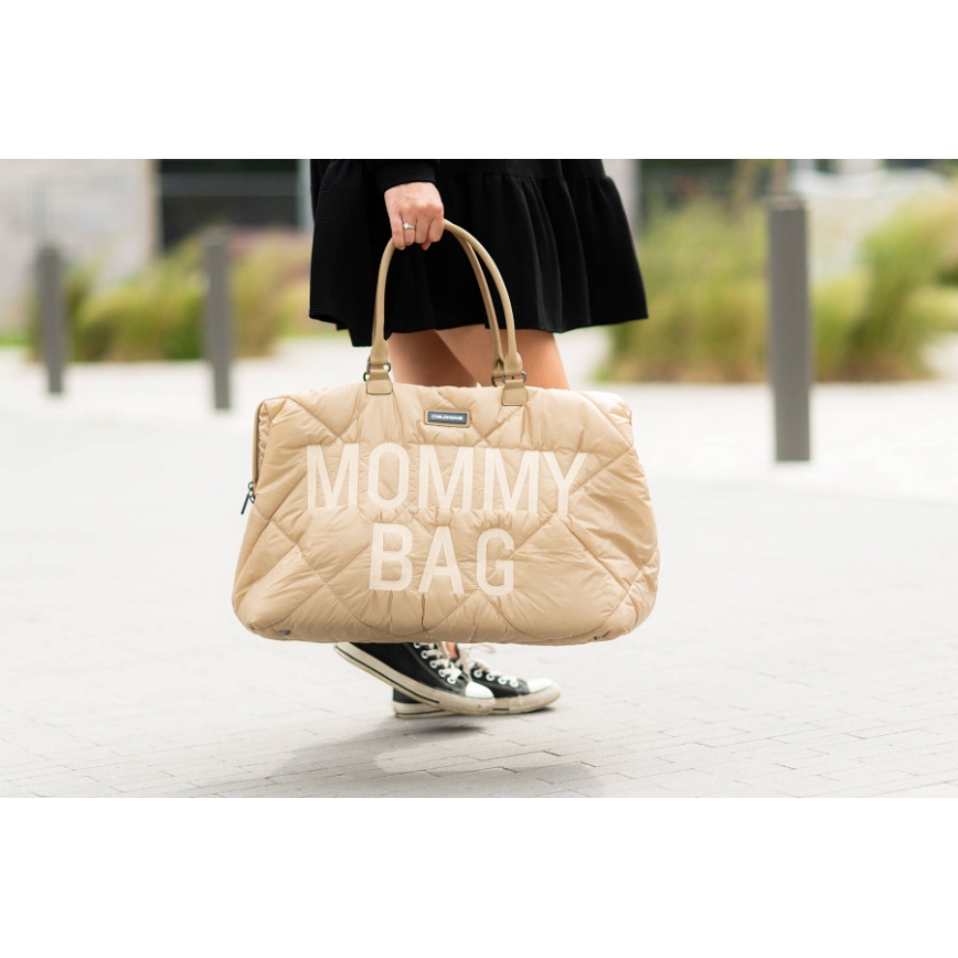 Childhome - Luiertas MOMMY BAG PUFFERED beige