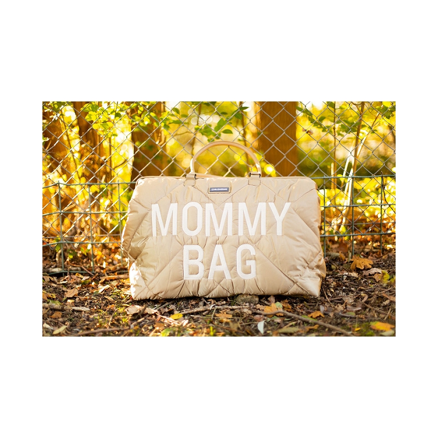 Childhome - Luiertas MOMMY BAG PUFFERED beige
