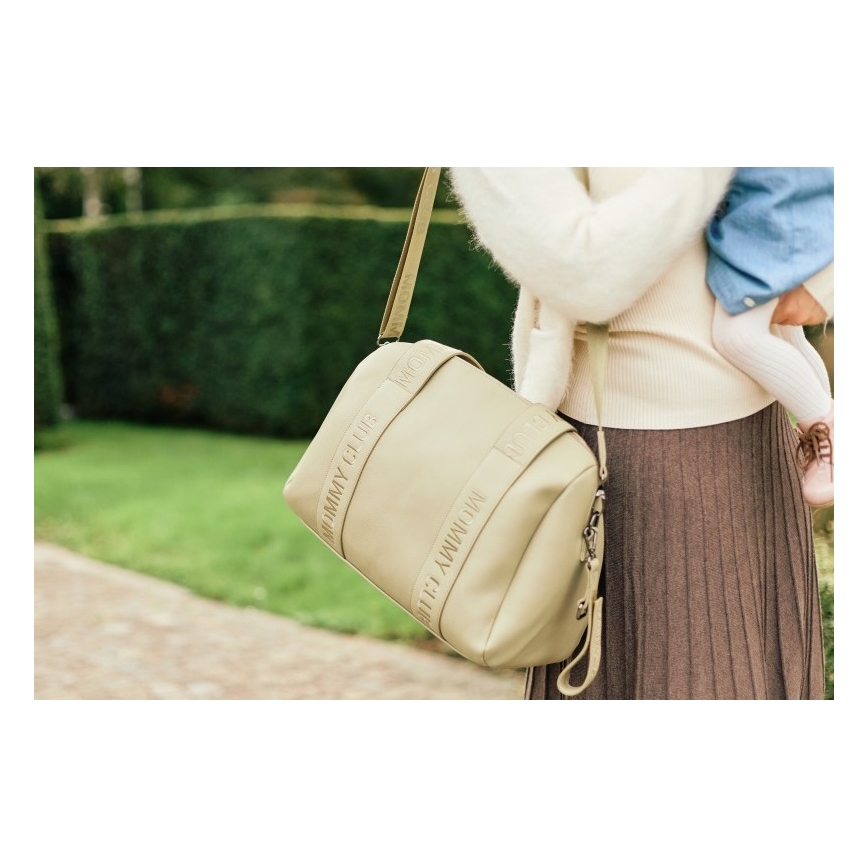 Childhome - Luiertas MOMMY CLUB LEATHER beige