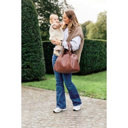 Childhome - Luiertas MOMMY CLUB LEATHER bruin