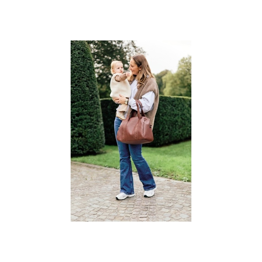 Childhome - Luiertas MOMMY CLUB LEATHER bruin