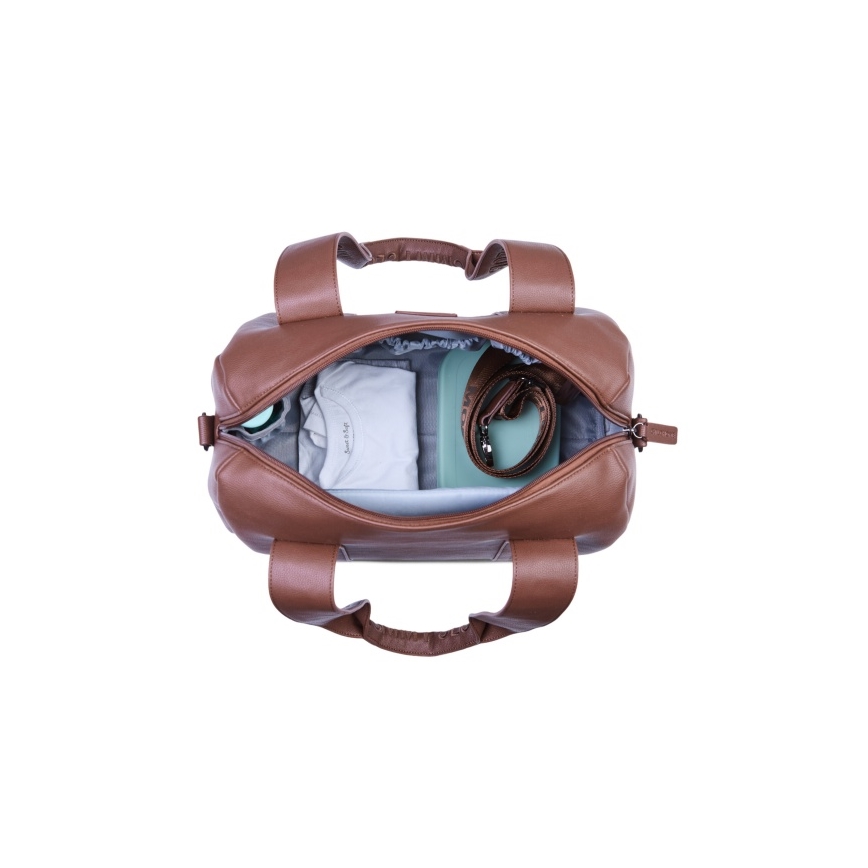 Childhome - Luiertas MOMMY CLUB LEATHER bruin