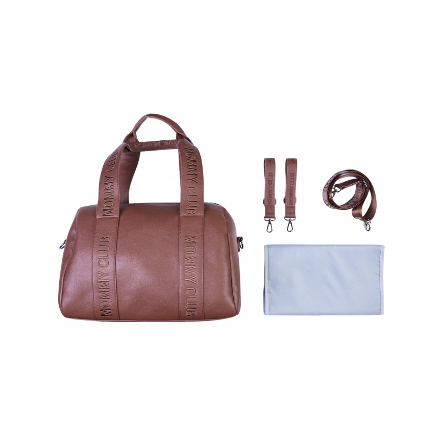 Childhome - Luiertas MOMMY CLUB LEATHER bruin