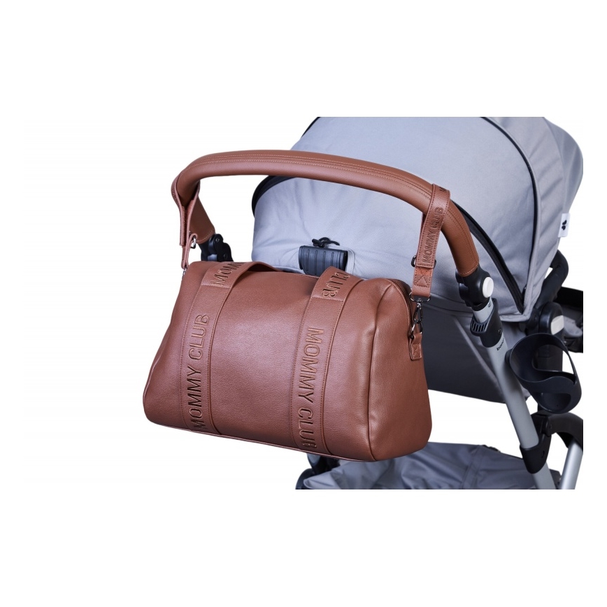 Childhome - Luiertas MOMMY CLUB LEATHER bruin