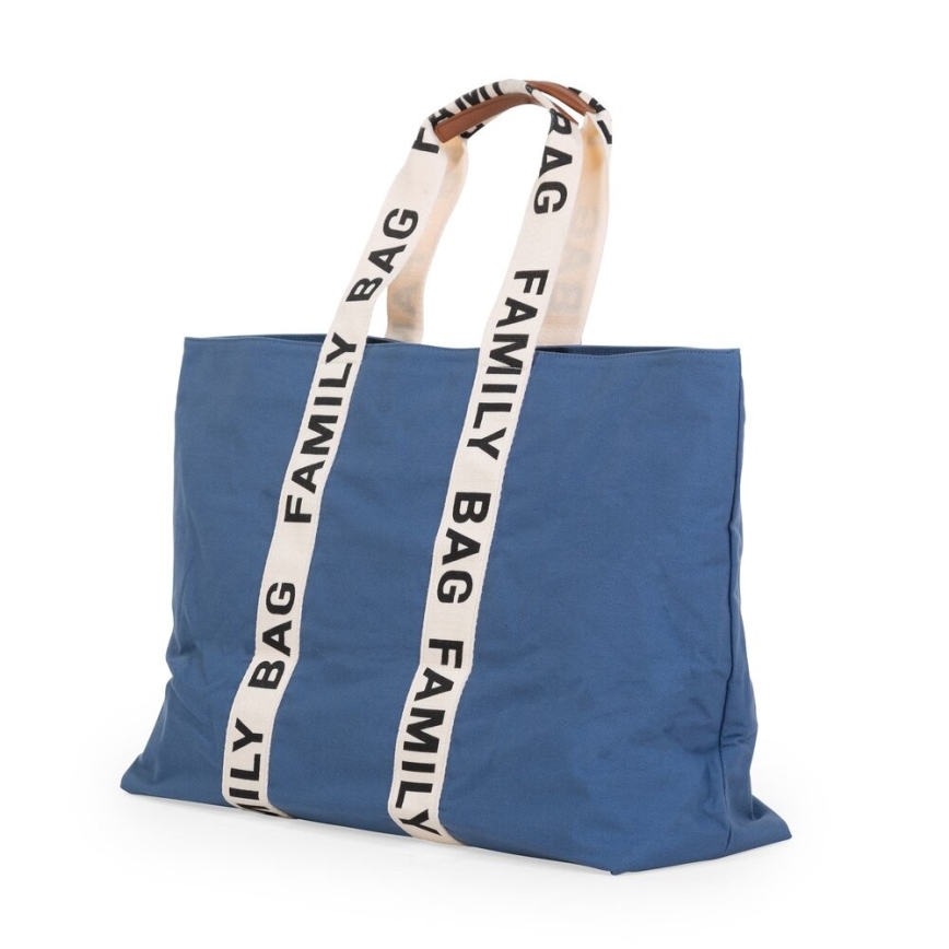 Childhome - Reistas FAMILY BAG CANVAS blauw