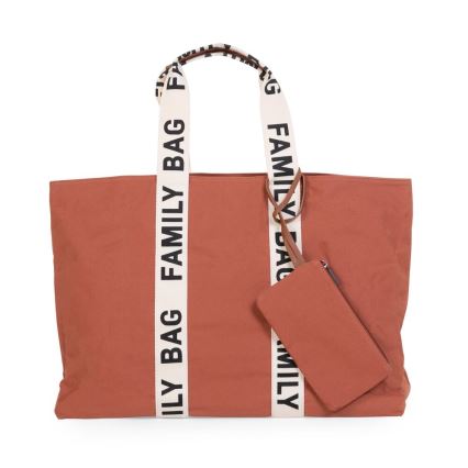 Childhome - Reistas FAMILY BAG CANVAS oranje