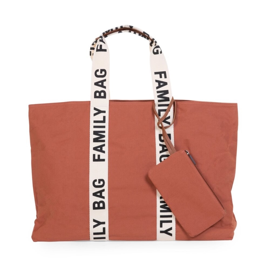 Childhome - Reistas FAMILY BAG CANVAS oranje