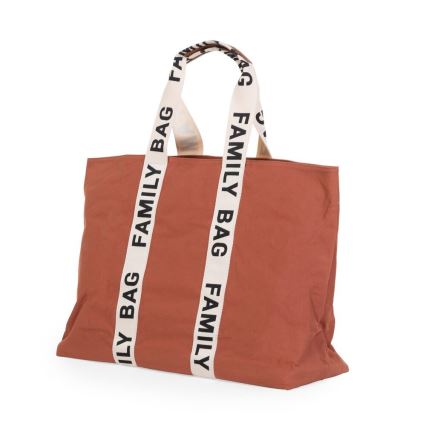 Childhome - Reistas FAMILY BAG CANVAS oranje